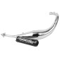 POT 50 A BOITE VOCA CHROMED POUR MINARELLI 50 AM6, BETA 50 RR 1999>2011/RIEJU 50 MRT, SMX, RMX, RR/PEUGEOT 50 XPS, XP6/MBK 50 X-LIMIT/YAMAHA 50 DTR (PASSAGE BAS - SILENCIEUX ALU NOIR) 3700948183366
