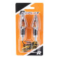 TURN SIGNAL (UNIVERSAL) REPLAY MINI CAP -BULB- ORANGE TRANSPARENT/BLACK (PAIR) -CEE APPROVED- (L 61mm / H 21mm / Wd 28mm) 3700948032541