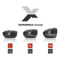 TOP CASE SHAD SH58X EXPANDABLE BLACK/CARBON 58Lt - WITH MOUNTING PLATE- (3 BOX IN ONE : 46/52/58) CAPACITY:2 FULL FACE) (L61xH27xP48cm) (D0B58206) 8430358666351