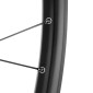 ROUE VTC / CARGO / VAE / E-BIKE / LONGTAIL CENTERLOCK AXE TRAVERSANT 700 x 35 - 28" KARGO L MOYEU SHIMANO TC500 ARRIERE NOIR CASSETTE 11/10/9V JANTE 25C 32 RAYONS -MAX LOAD 225kgs- 3700948310595