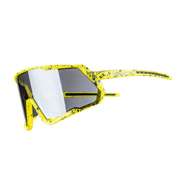 LUNETTES VELO ADULTE GIST MASK MONTURE JAUNE FLUO VERRE NOIR POLYCARBONATE (PROTECTION 100% CONTRE UVA, UVB, UV) 8013271365428