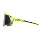 LUNETTES VELO ADULTE GIST MASK MONTURE JAUNE FLUO VERRE NOIR POLYCARBONATE (PROTECTION 100% CONTRE UVA, UVB, UV) 8013271365428