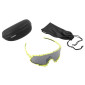 LUNETTES VELO ADULTE GIST MASK MONTURE JAUNE FLUO VERRE NOIR POLYCARBONATE (PROTECTION 100% CONTRE UVA, UVB, UV) 8013271365428