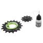 GALET DERAILLEUR AOPW TRIPEAK 11-18 DENTS CERAMIQUE 12/11x2V. SHIMANO GRX RX810 / 815 / 820 / 825 VERT (JEU DE 2) (GARANTIE 4 ans) 4710243289310
