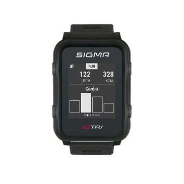 HEART RATE MONITOR SIGMA ID TRI BLACK 3 FUNCTIONS WITH CHEST STRAP - MODE COMPETITION + TRAINING 4016224242009