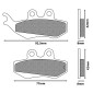 BRAKE PADS NEWFREN FOR APRILIA 50 RS 2000>2005 Front 125 PEGASO 1992>1999 Front DERBI 50 SENDA DRD RACING 2005> Front YAMAHA 50 DT X SM 2004>2011 Front (FD0195BT) (TOURING ORGANIC) 8025832414209