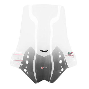 BULLE/SAUTE VENT MOTO POUR YAMAHA 530 TMAX ABS 2017>2019 TRANSPARENT -FACO- 3700948229958