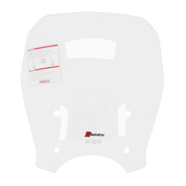 BULLE/SAUTE VENT MOTO POUR YAMAHA 900 XSR 2016>2019 TRANSPARENTE (HIGHT HAUTEUR 400mm) -FACO- 3700948229439