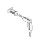CLE LOCK KIT KEY POUR VALISE SHAD TERRA (D1TRBOR) 8430358670327