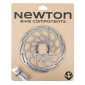 BRAKE DISC FOR MTB - 6 holes NEWTON BRAKCO COMPATIBLE SHIMANO AND MORE Ø 160mm SILVER - REINFORCED 2mm FOR E-BIKES 3700948233962