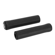 HAND GRIPS FOR MTB/URBAN - BIKE RIBBON SILICON SOFT BLACK Ø22mm Lg 130mm (PAIR) 8027312008717