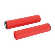 HAND GRIPS FOR MTB/URBAN - BIKE RIBBON SILICON SOFT RED Ø22mm Lg 130mm (PAIR) 8027312008731