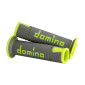 GRIP - DOMINO ORIGINAL- ON ROAD A450 GREY/FLUO YELLOW OPEN END (PAIR). 8033900016620