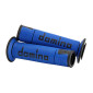 REVETEMENT POIGNEE DOMINO MOTO ON ROAD A450 BLEU/NOIR OPEN END 120-125mm (PAIRE) 8033900016484