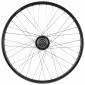 ROUE CITY DISQUE ARRIERE 26" MOYEU NEXUS 7 CENTER LOCK NOIR JANTE 19C 36 RAYONS 3700948307960