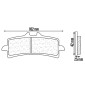 PLAQUETTE DE FREIN CL BRAKES POUR APRILIA 1000 RSV4 2009> AV / DUCATI 1100 HYPERMOTARD 2010> AV, 1098 STREETFIGHTER 2009> AV (1 JEU DE 2 PLAQUETTES) (1185 C60 SPORT METAL FRITTE) 0841754014604