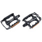 FLAT PEDAL FOR MTB - -ALUMINIUM- NEWTON -BLACK - -ALUMINIUM BODY - 9/16" ON BEARINGS (PAIR) 3700948072233