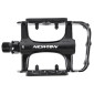 FLAT PEDAL FOR MTB - -ALUMINIUM- NEWTON -BLACK - -ALUMINIUM BODY - 9/16" ON BEARINGS (PAIR) 3700948072233