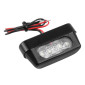 ECLAIRAGE DE PLAQUE IMMATRICULATION REPLAY RECTANGLE 4 LEDS PLASTIQUE NOIR (HOMOLOGUE CE) 3700948033869