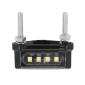 ECLAIRAGE DE PLAQUE IMMATRICULATION REPLAY UNIVERSEL 4 LEDS SMD TRANSPARENT/NOIR (L 42mm / H 15mm / L 20mm) (HOMOLOGUE CE) 3700948082812
