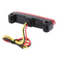 TAIL LIGHT UNIVERSAL REPLAY -WITH LEDS-BAR SHAPED - -RED- WITH STOP LAMP (6 LEDS -RED) (L78mm, H25mm) -CEE APPROVED- 3700948035160