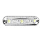 ECLAIRAGE DE PLAQUE IMMATRICULATION REPLAY MINI 3 LEDS TRANSPARENT/NOIR AVEC EQUERRE DE FIXATION (L 40mm / H 10mm / L 18mm) (HOMOLOGUE CE) 3700948033838