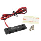 LICENSE PLATE LIGHT REPLAY WITH LEDS (MINI BLACK) (3 CLEAR LEDS) -CEE APPROVED- 3700948033821