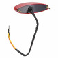TAIL LIGHT UNIVERSAL REPLAY -WITH LEDS- OVAL SHAPED -RED- 15 LEDS ** 3700948035214