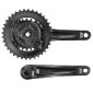 PEDALIER VTT SHIMANO 9/10/11V. CUES U4000 175mm 36-22 DTS (AXE CARRE BOITIER 123mm) (MONTAGE ATELIER) 3667385001977