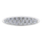 TAIL LIGHT UNIVERSAL REPLAY -WITH LEDS- OVAL SHAPED TRANSPARENT WITH STOP LAMP (16 RED LEDS /3 CLEAR LEDS) ** 3700948035245
