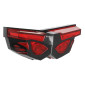 TAIL LIGHT UNIVERSAL REPLAY -WITH LEDS- MASK -RED-/DARK - 3 FUNCTIONS ( PARKING LIGHT+STOP LAMP+LICENSE PLATE LIGHT) -CEE APPROVED- 3700948035207