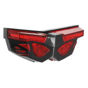 FEU ARRIERE UNIVERSEL REPLAY A LEDS MASK ROUGE/NOIR 3 FONCTIONS (FEU AR+STOP+ECLAIRAGE PLAQUE) (HOMOLOGUE CE) 3700948035207