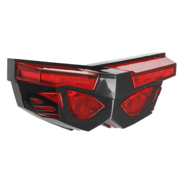TAIL LIGHT UNIVERSAL REPLAY -WITH LEDS- MASK -RED-/DARK - 3 FUNCTIONS ( PARKING LIGHT+STOP LAMP+LICENSE PLATE LIGHT) -CEE APPROVED- 3700948035207