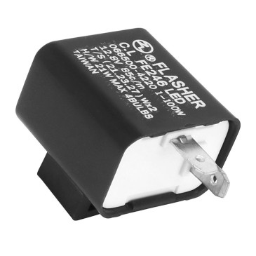 FLASHER UNIT UNIVERSAL 12V 1 A 100W- 2 PLUGS FOR LEDS FLASHERS - P2R SELECTION 3700948057339
