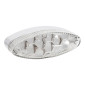 FEU ARRIERE UNIVERSEL REPLAY A LEDS OVALE TRANSPARENT 2 FONCTIONS ECLAIRAGE + STOP (9 LEDS ROUGES) ** 3700948035238
