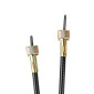 TRANSMISSION SPEEDOMETER CABLE FOR SCOOT 50cc CHINESE GY6, 139 QMB/BAOTIAN BT49QT/YIYING YY50QT -BOTH ENDS TO BE SCREWED + CABLE WITH SQUARE FORM/SPLIT FORM (925mm) -SELECTION P2R- 3700948022085