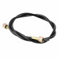 TRANSMISSION SPEEDOMETER CABLE FOR SCOOT 50cc CHINESE GY6, 139 QMB/BAOTIAN BT49QT/YIYING YY50QT -BOTH ENDS TO BE SCREWED + CABLE WITH SQUARE FORM/SPLIT FORM (925mm) -SELECTION P2R- 3700948022085