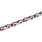 CHAINE VELO 11V. ROUTE/VTT NEWTON KMC ARGENT/ROUGE 116 MAILLONS COMPATIBLE SHIMANO/SRAM 3700948083789