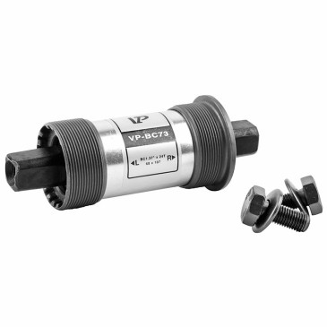 BOITIER PEDALIER NEWTON CARRE ALU A ROULEMENT 107mm (boite de 68) FILETAGE ANGLAIS / BSC / 1,37x24 3700948069066