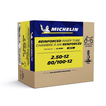 INNER TUBE 12'' 2.50-12 to 80/100-12 MICHELIN 12MCR VALVE TR4 (MOTOCROSS) 3528709745307