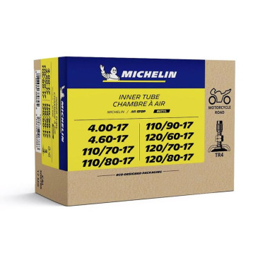 INNER TUBE 17'' 110/70-17 , 110/80-17 , 110/70-17 , 110/90-17 , 120/70-17 , 4.00-17 , 4.60-17 MICHELIN 17MG VALVE TR4 3528703067863