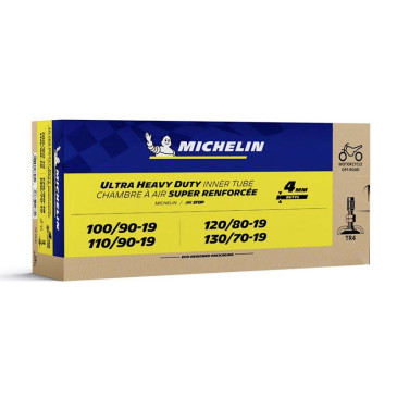 INNER TUBE 19'' 100/90-19 to 130/70-19 MICHELIN 19UHD VALVE TR4 (ULTRA REINFORCED) 3528708427709