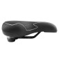 SADDLE- NEWTON FOR URBAN BIKE SPIRIT "FOR MEN" GEL+ ELASTOMER - BLACK 260x160mm 3700948083093