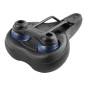 SADDLE- NEWTON FOR URBAN BIKE SPIRIT "FOR MEN" GEL+ ELASTOMER - BLACK 260x160mm 3700948083093