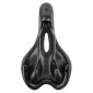 SADDLE- DDK FOR URBAN BIKE GO FREE "FOR MEN" BLACK /SILVER PATTERN 276x155mm -STEEL RAIL - BLACK - ERGO HOLE. 3700948075579