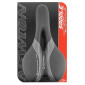 SADDLE- DDK FOR URBAN BIKE GO FREE "FOR MEN" BLACK /SILVER PATTERN 276x155mm -STEEL RAIL - BLACK - ERGO HOLE. 3700948075579