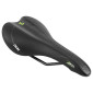 SADDLE- NEWTON FOR ROAD BIKE/MTB ZENA - BLACK/GREEN 272x140mm -STEEL RAIL - BLACK 3700948117217