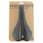 SADDLE- NEWTON FOR ROAD BIKE/MTB ZENA - BLACK/GREEN 272x140mm -STEEL RAIL - BLACK 3700948117217