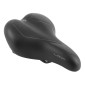 SADDLE- NEWTON FOR URBAN BIKE GRAY LINE "FOR LADY" GEL+SPRINGS - BLACK 265x184mm -STEEL RAIL - BLACK 3700948117156