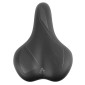 SADDLE- NEWTON FOR URBAN BIKE GRAY LINE "FOR LADY" GEL+SPRINGS - BLACK 265x184mm -STEEL RAIL - BLACK 3700948117156